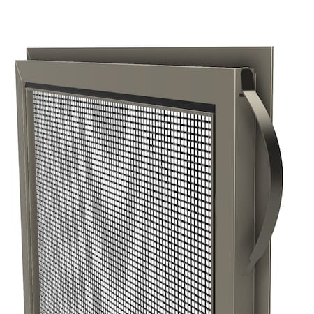 Ritescreen 39 in W x 76 in H Casement Window Screen, CA1, Charcoal Fiberglass Mesh, Clay CA1-A22-MSFG-L00-H76-W39